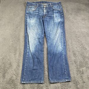 Levis 569 Jeans Mens 34x30 Blue Denim Loose Fit Straight Distressed Y2K Baggy
